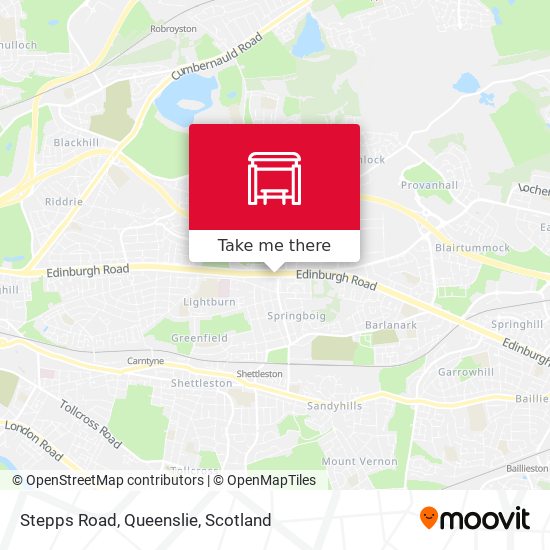 Stepps Road, Queenslie map