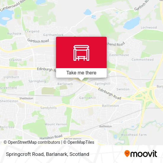 Springcroft Road, Barlanark map