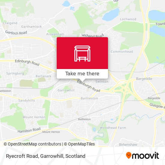 Ryecroft Road, Garrowhill map