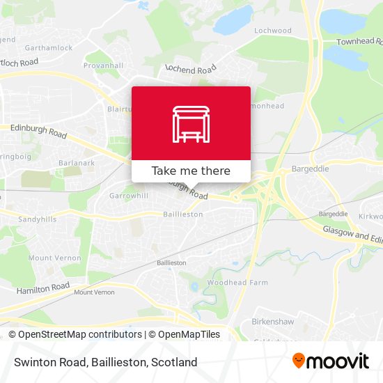 Swinton Road, Baillieston map