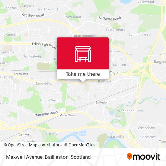 Maxwell Avenue, Baillieston map