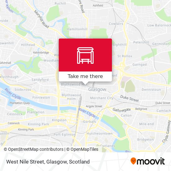West Nile Street, Glasgow map