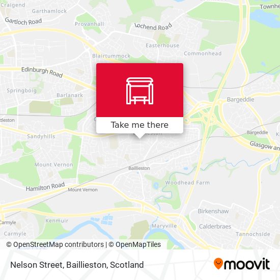 Nelson Street, Baillieston map