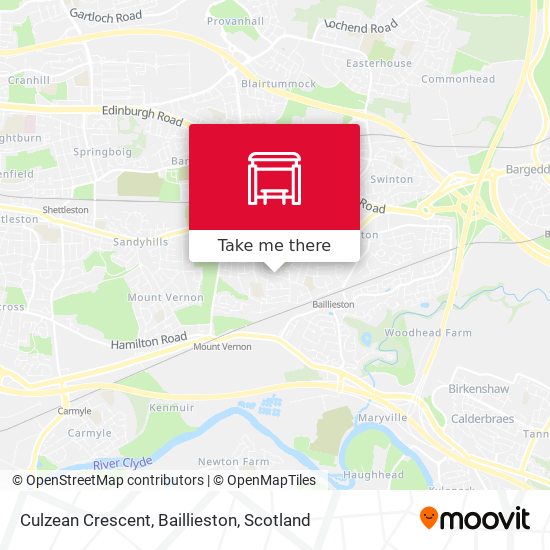 Culzean Crescent, Baillieston map