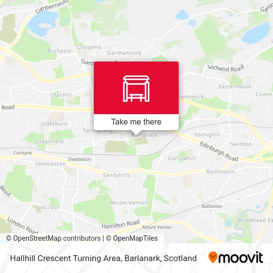 Hallhill Crescent Turning Area, Barlanark map