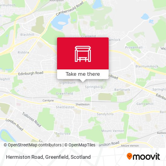 Hermiston Road, Greenfield map