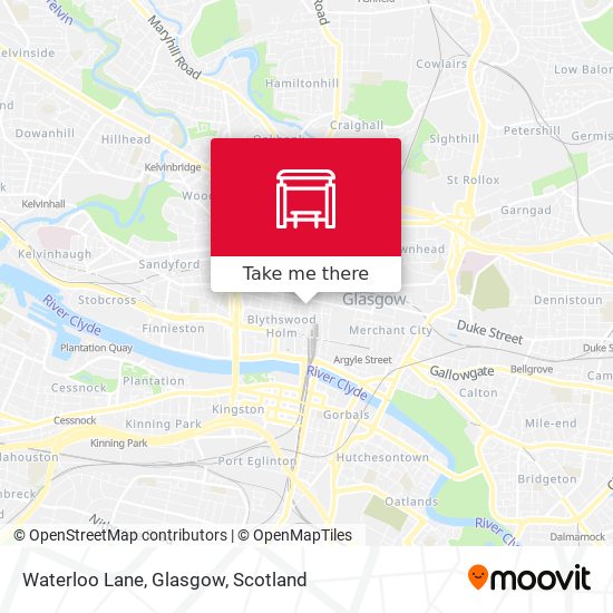 Waterloo Lane, Glasgow map