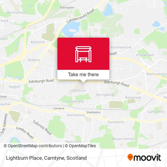 Lightburn Place, Carntyne map