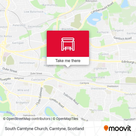 South Carntyne Church, Carntyne map