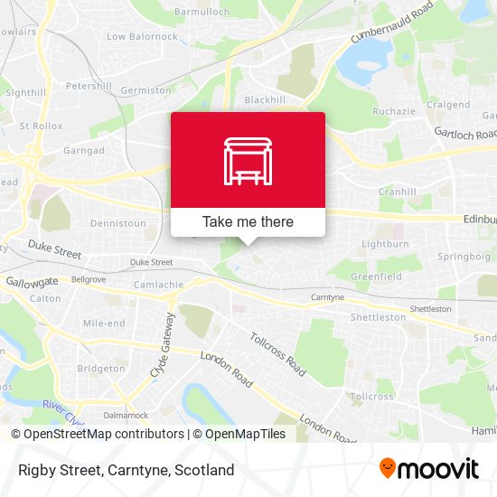 Rigby Street, Carntyne map