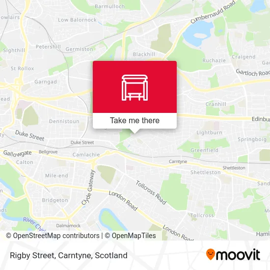 Rigby Street, Carntyne map