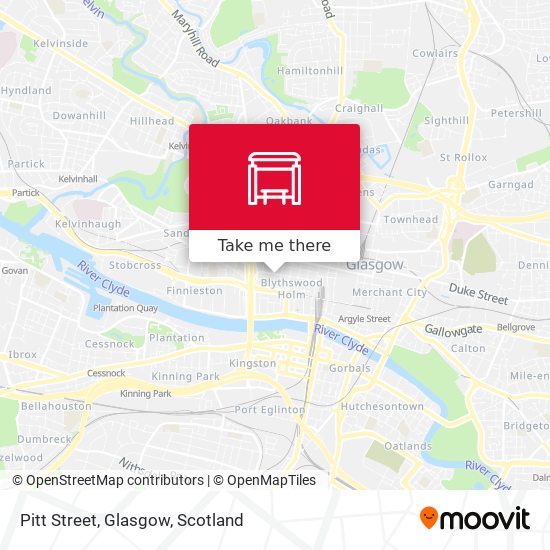 Pitt Street, Glasgow map