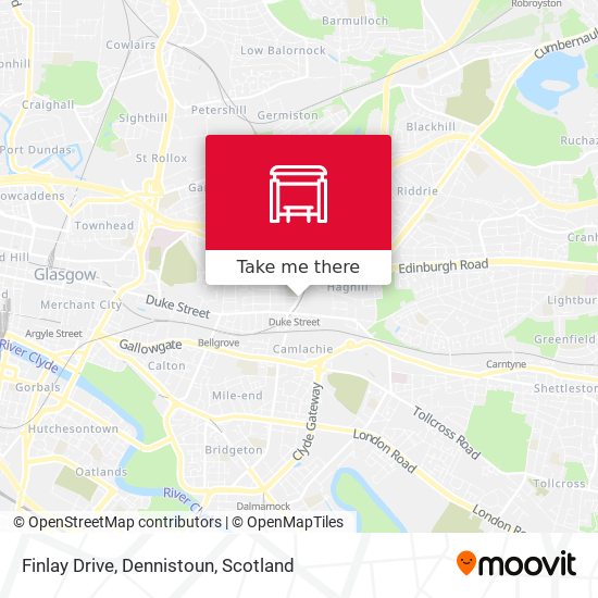 Finlay Drive, Dennistoun map