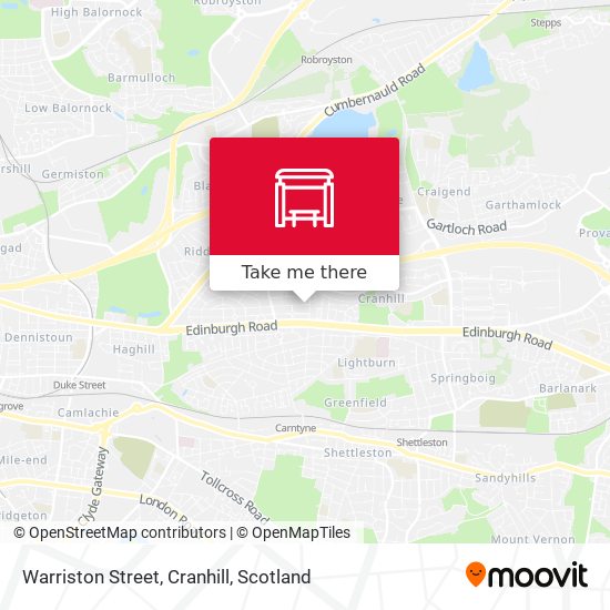 Warriston Street, Cranhill map