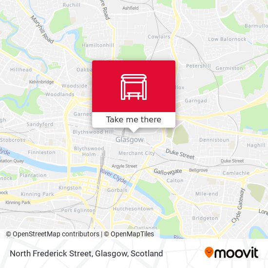 North Frederick Street, Glasgow map