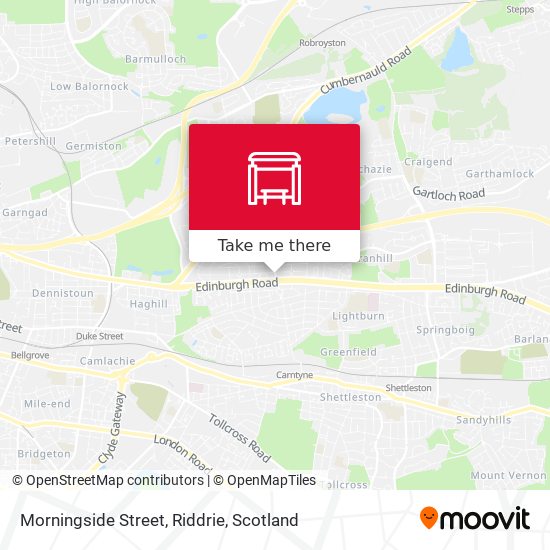 Morningside Street, Riddrie map