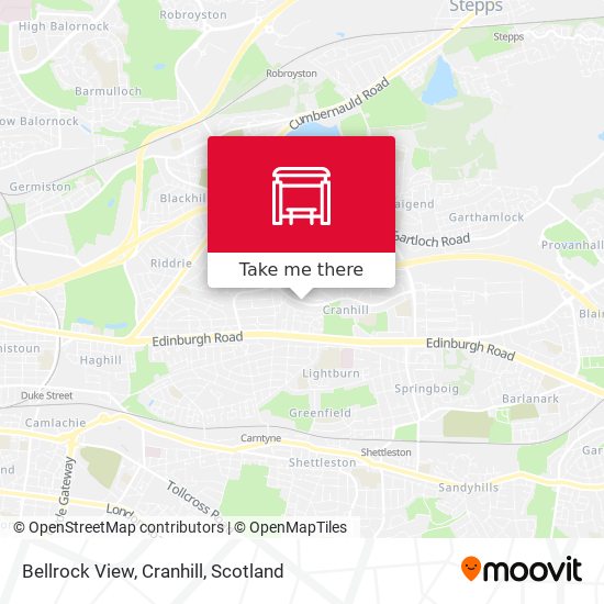 Bellrock View, Cranhill map