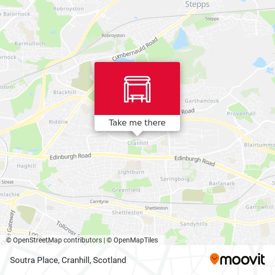 Soutra Place, Cranhill map