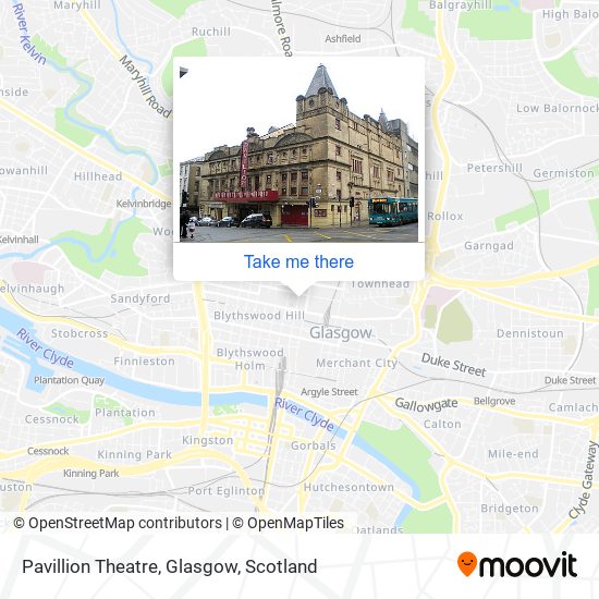 Pavillion Theatre, Glasgow map