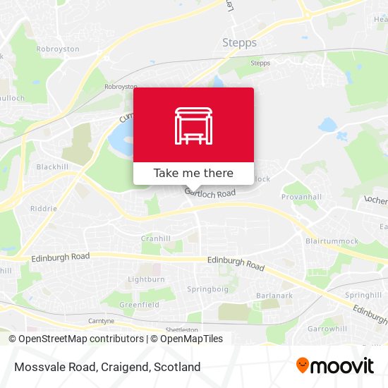 Mossvale Road, Craigend map