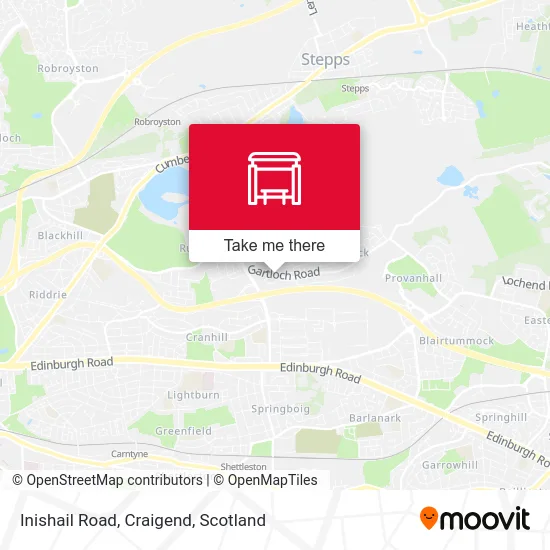 Inishail Road, Craigend map
