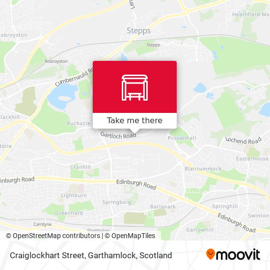 Craiglockhart Street, Garthamlock map