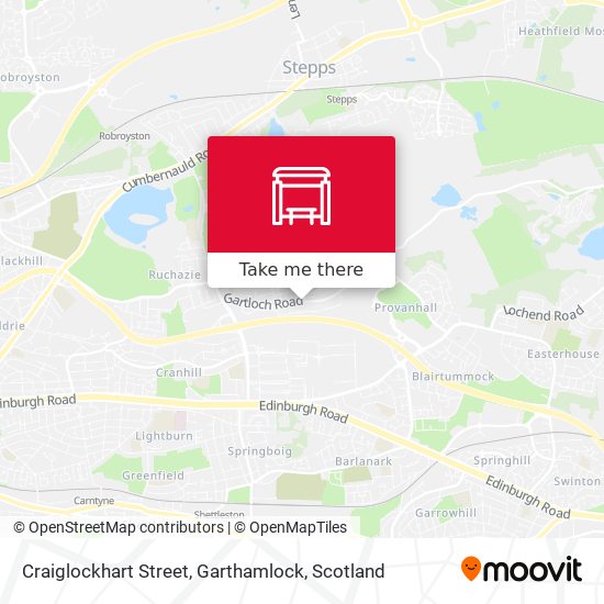 Craiglockhart Street, Garthamlock map