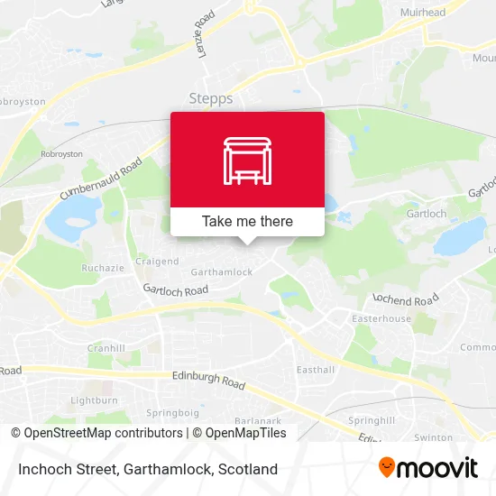 Inchoch Street, Garthamlock map