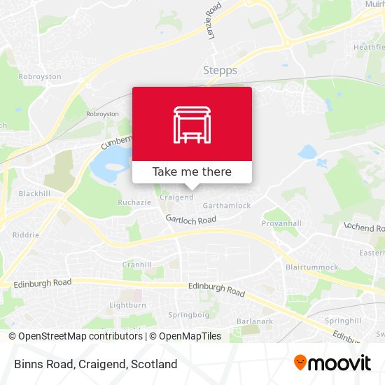Binns Road, Craigend map