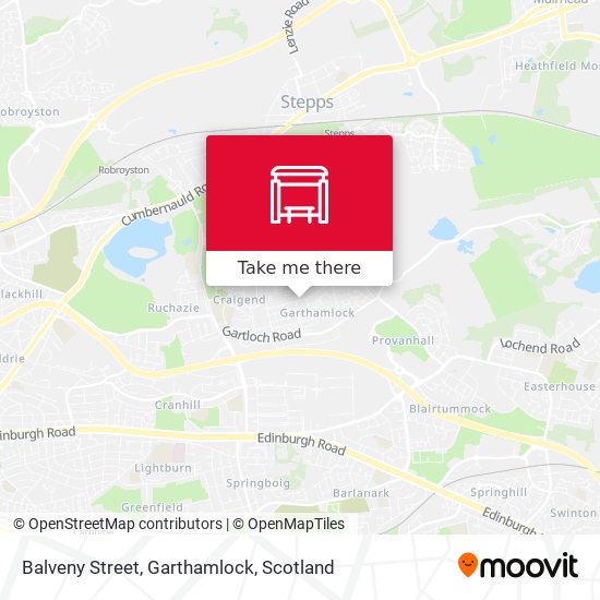 Balveny Street, Garthamlock map