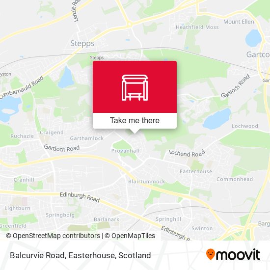 Balcurvie Road, Easterhouse map