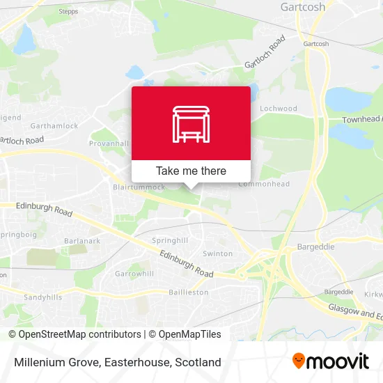 Millenium Grove, Easterhouse map