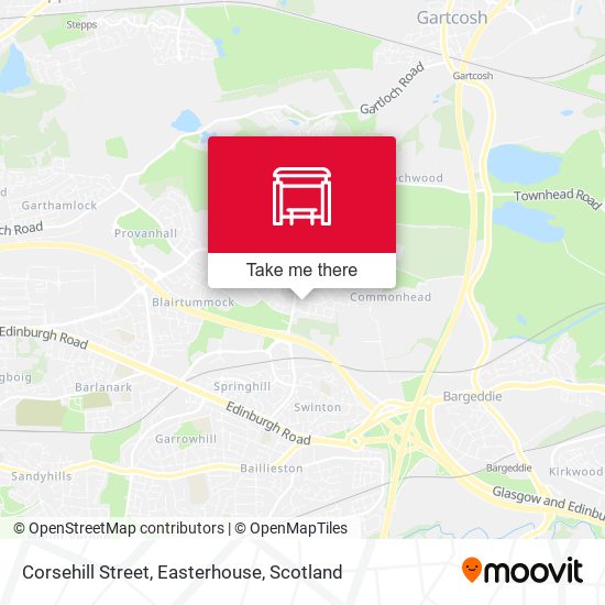 Corsehill Street, Easterhouse map