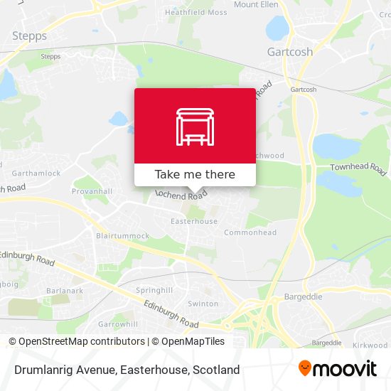 Drumlanrig Avenue, Easterhouse map