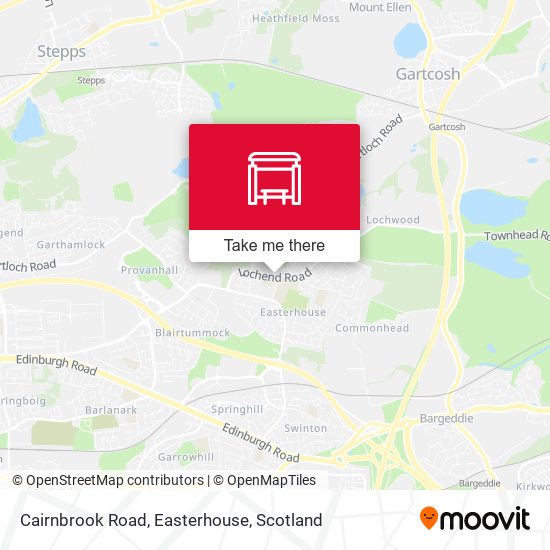 Cairnbrook Road, Easterhouse map