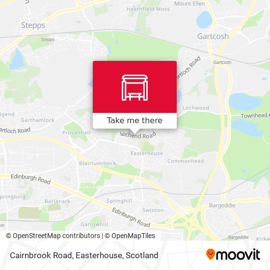 Cairnbrook Road, Easterhouse map