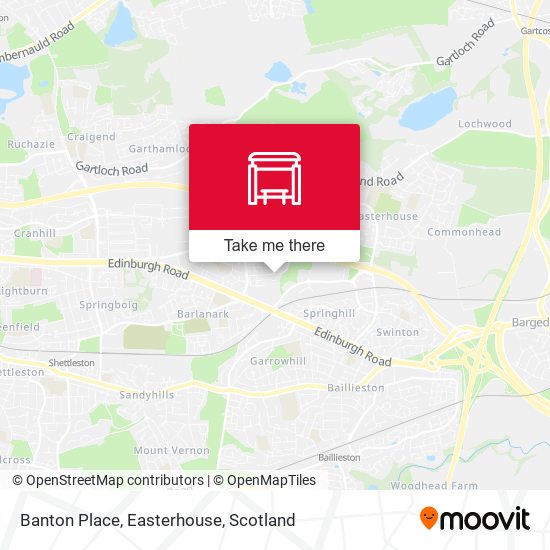 Banton Place, Easterhouse map