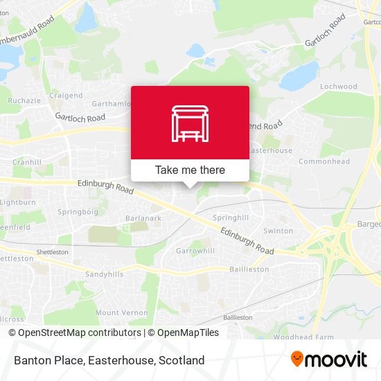 Banton Place, Easterhouse map
