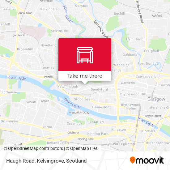 Haugh Road, Kelvingrove map