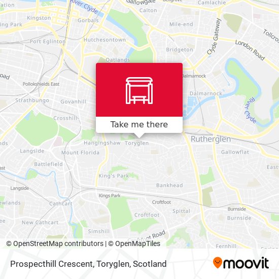 Prospecthill Crescent, Toryglen map