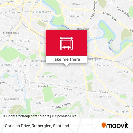 Corlaich Drive, Rutherglen map