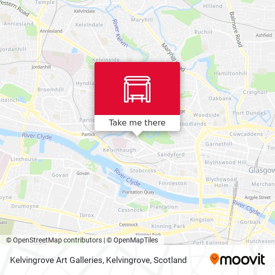 Kelvingrove Art Galleries, Kelvingrove map