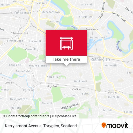 Kerrylamont Avenue, Toryglen map