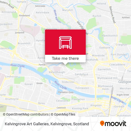 Kelvingrove Art Galleries, Kelvingrove map