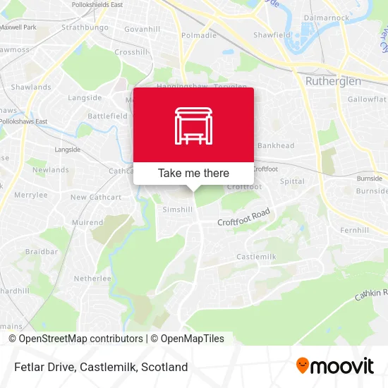 Fetlar Drive, Castlemilk map
