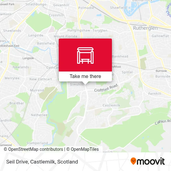 Seil Drive, Castlemilk map