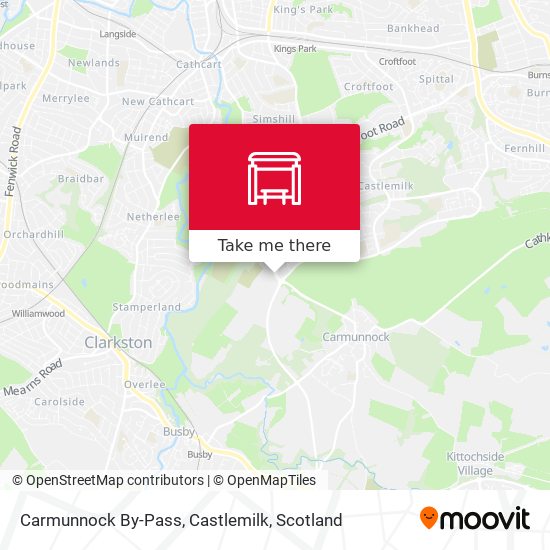Carmunnock By-Pass, Castlemilk map