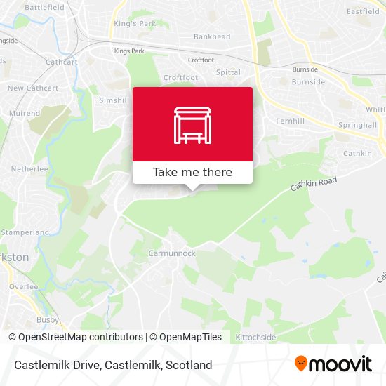 Castlemilk Drive, Castlemilk map