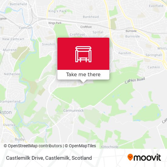 Castlemilk Drive, Castlemilk map