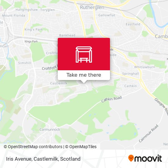 Iris Avenue, Castlemilk map